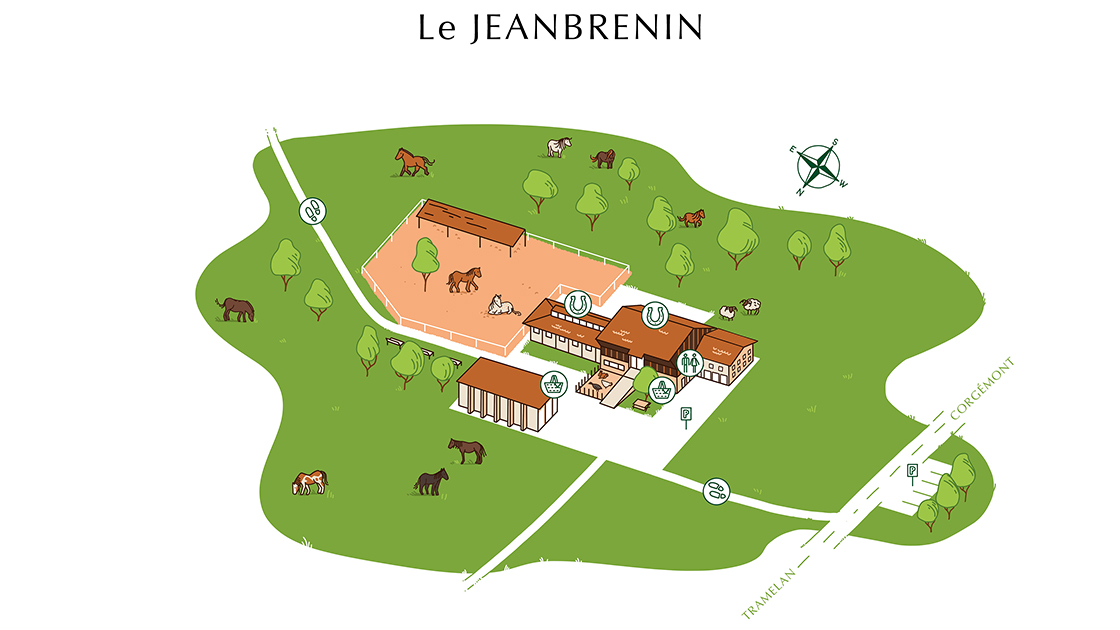 Plan de situation Le Jeanbrenin
