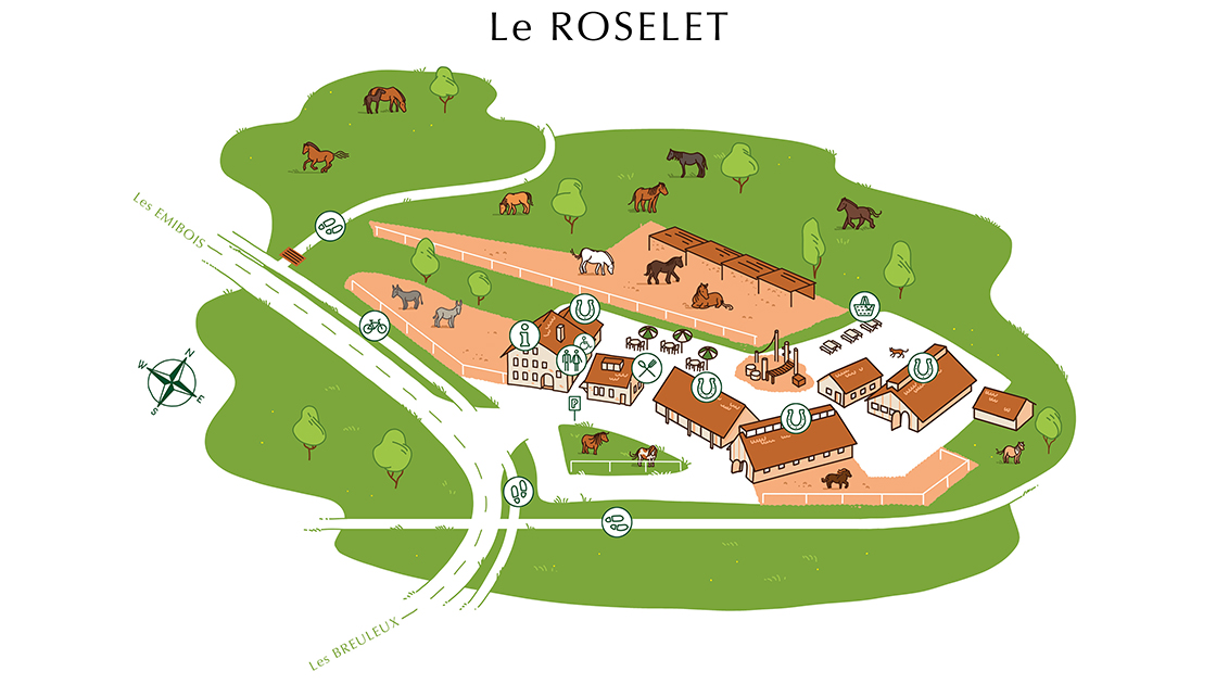 Plan de situation Le Roselet